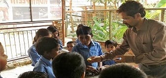 ||4 October 2014||Vijay Bhasin celebrated his birthday with the children of SOUL Gokul Vidyapeeth and arranged pizzas for all the children.