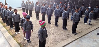 ||7 December 2016|| All children in their new sweaters and caps for winters.