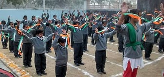 || 26 January 2016 ||Republic Day was celebrated in SOUL Gokul Vidyapeeth with hoisting of the tricolours and various activities.